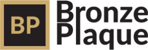 Bronze Plaque Company logo – default accountant theme logo with modern serif font