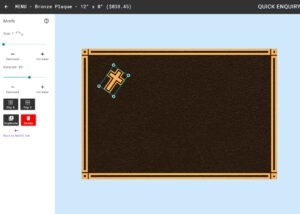 Add your inscription - Select font