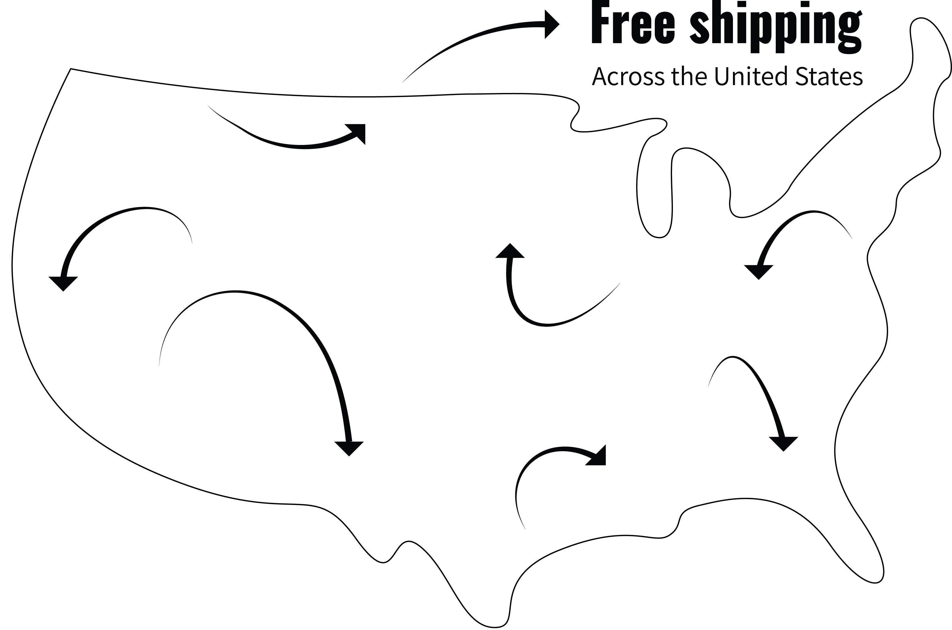 We have free delivery across the USA
